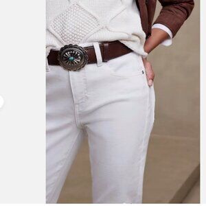 Banana Republic Factory High-Rise Curvy Slim Jeans White 31 NWOT